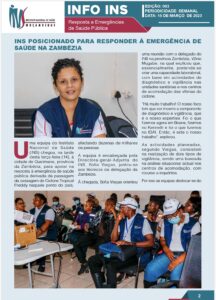 INS posicionado para responder à emergência de saúde na zambézia